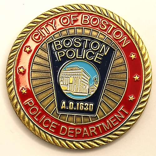 US Boston Police Dept. St Michael Coin (CLEARANCE)