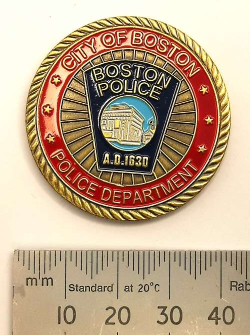 US Boston Police Dept. St Michael Coin (CLEARANCE)