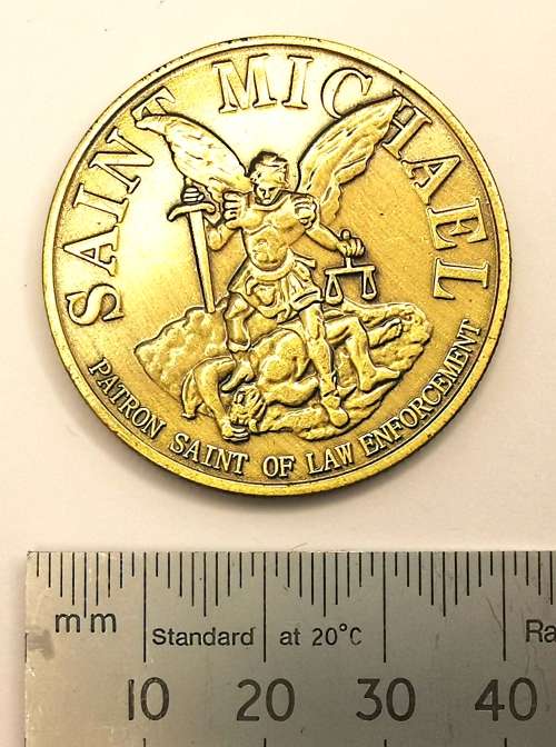US Boston Police Dept. St Michael Coin (CLEARANCE)