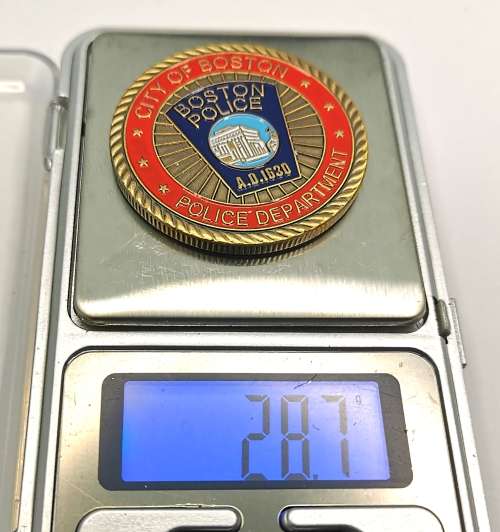 US Boston Police Dept. St Michael Coin (CLEARANCE)