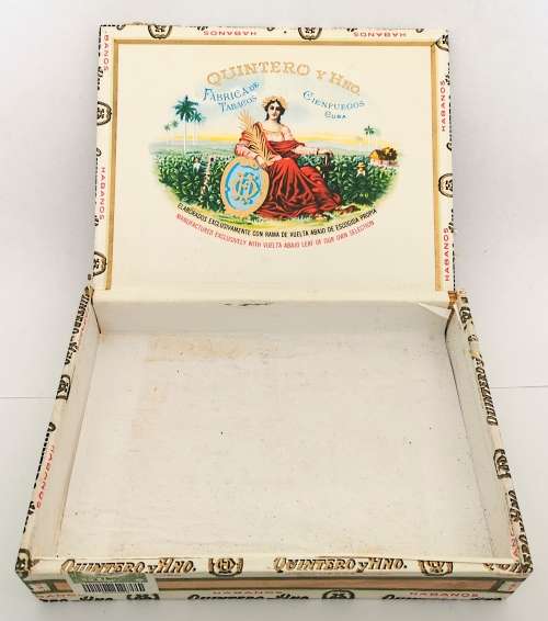 2 x Empty Cuban Cigar Cedarwood Boxes - damaged (CLEARANCE)