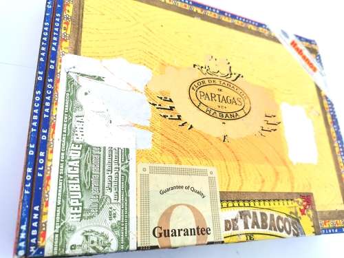 2 x Empty Cuban Cigar Cedarwood Boxes - damaged (CLEARANCE)