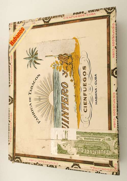 2 x Empty Cuban Cigar Cedarwood Boxes - damaged (CLEARANCE)