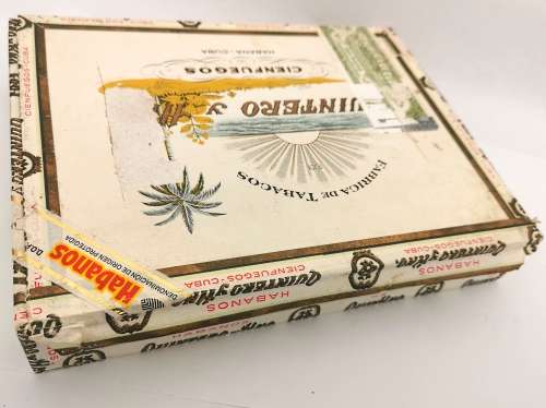 2 x Empty Cuban Cigar Cedarwood Boxes - damaged (CLEARANCE)