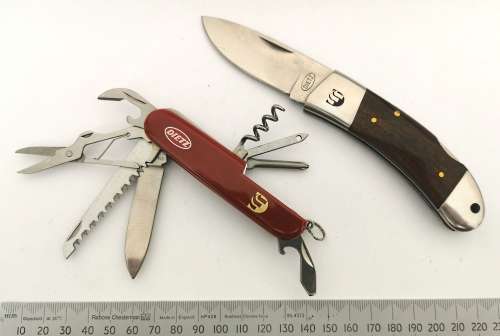 Dietz Swiss Army and Biltong Knives set with sheaths (CLEARANCE)