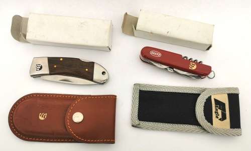 Dietz Swiss Army and Biltong Knives set with sheaths (CLEARANCE)