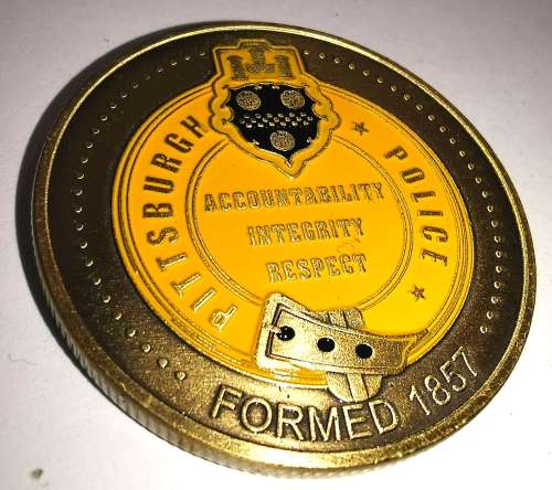 US Pittsburgh Police Dept. St Michael Coin (CLEARANCE)