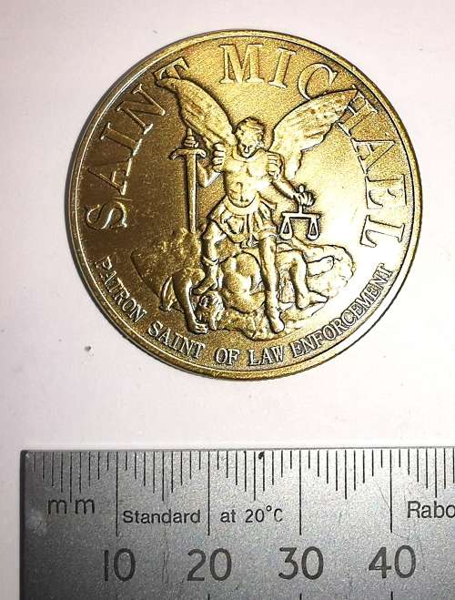 US Pittsburgh Police Dept. St Michael Coin (CLEARANCE)