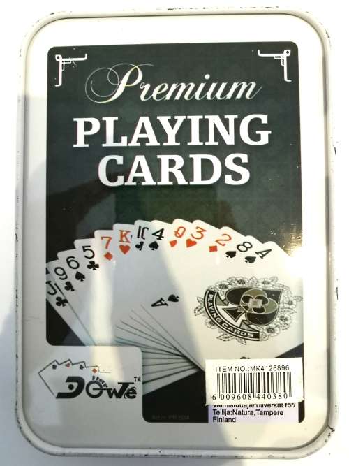Tin Poker Box Set with 2 Sets of Playing Cards (CLEARANCE)