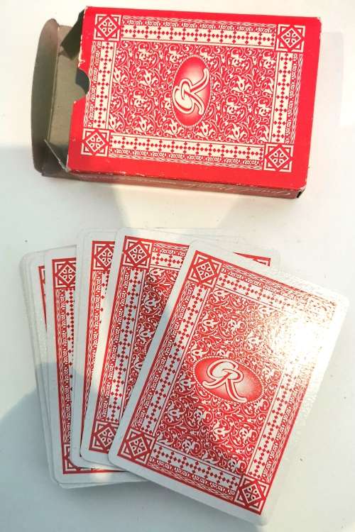 Tin Poker Box Set with 2 Sets of Playing Cards (CLEARANCE)