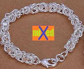 Silver Shrimp Lock Bracelet