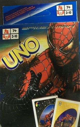 UNO Spiderman playing cards