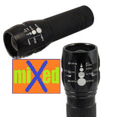 3W LED 200 Lumen Zoomable Torch Flashlight