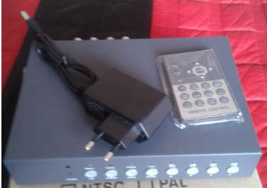 8 CHANNEL VIDEO PROCESSOR INCL REMOTE AND POWER ADAPTER(COLOR QUAD SYSTEM) -SEE DESCRIPTION