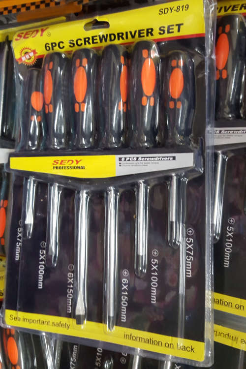 6pc screwdriver set