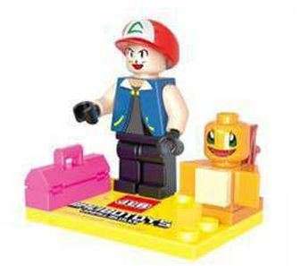 Building Blocks MiniFigure - Pokemon (Blue toolbox)