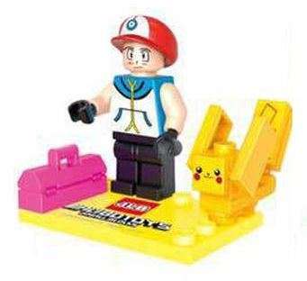 Building Blocks MiniFigure - Pokemon (Blue toolbox)