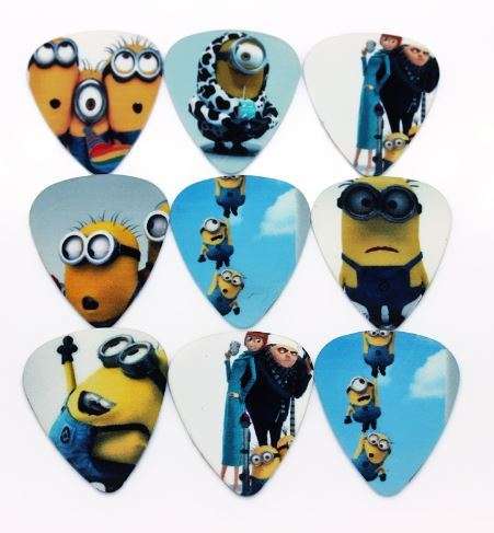 Guitar Picks10pcs 0.71mm Two Sided - Minions-Despicable Me