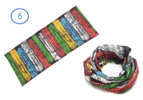 Bandana - Face Mask/Shield - Multipurpose seamless Sport tube scarf STRIPER