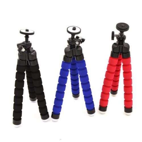 Portable Mini Flexible Tripod Octopus Stand Gorilla Pod For Gopro (BLACK)