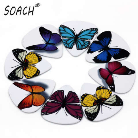 Guitar Picks10pcs 0.71mm Two Sided - Butterfly