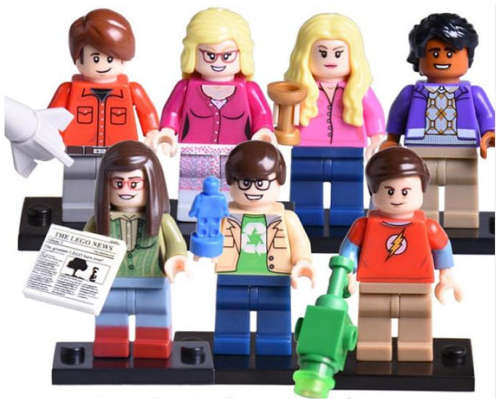 Building Blocks - Lego Compatible - MiniFigure x 7 figures The Big Bang Theory