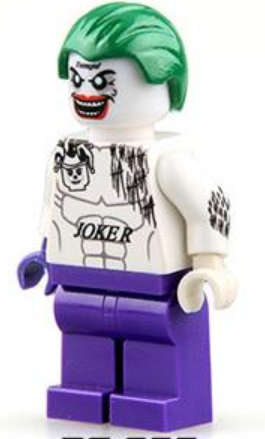 Building Blocks MiniFigure no.F11 - Joker - Suicide Squad - With Dynamite