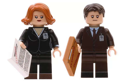 Building Blocks - Lego compatible - MiniFigure- X23 - X-Files - Agent Mulder And Scully