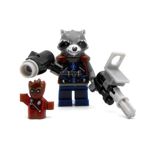 Building Blocks - Lego compatible - MiniFigure -MF403-Guardians of the Galaxy-Rocket Raccoon & Groot
