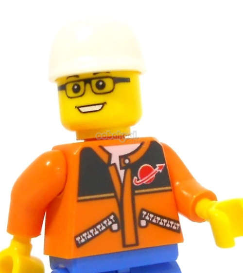 Building Blocks - Lego compatible - MiniFigure- MF0002 - City Space Station Worker