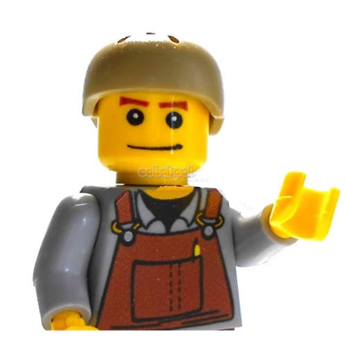 Building Blocks - Lego compatible - MiniFigure- No 8 - City - Plumber