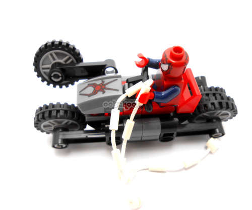 Building Blocks - Lego compatible - MiniFigure-MF0159-  Spiderman with Bike