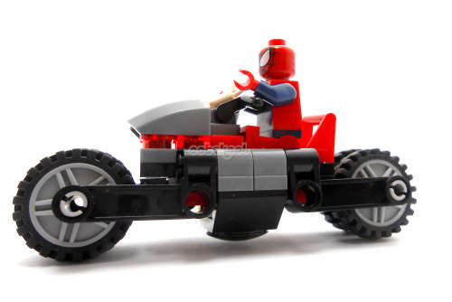 Building Blocks - Lego compatible - MiniFigure-MF0159-  Spiderman with Bike