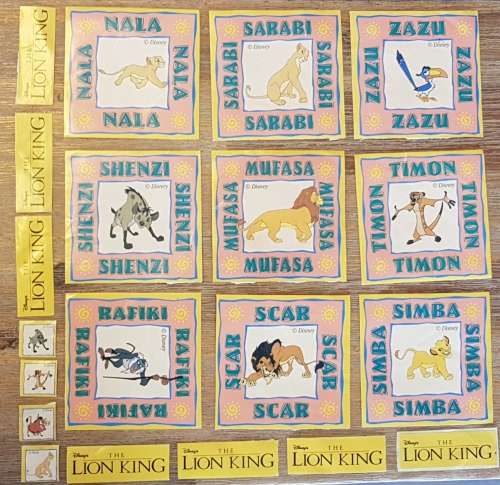 THE LION KING  STICKERS