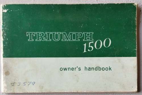 Triumph 1500 - Owner's Handbook