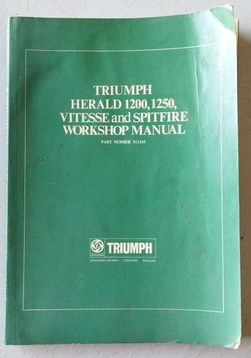 Triumph Herald, Vitesse & Spitfire - Workshop manual