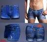 Funny Novelty Men's Boxers Trunk Underwear Shorts Adult Denim Jeans X-Mas Gift