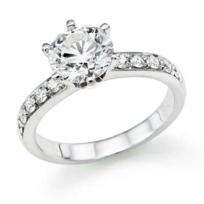 1.50Cts Real Natural White Diamond Engagement Solitaire Ring
