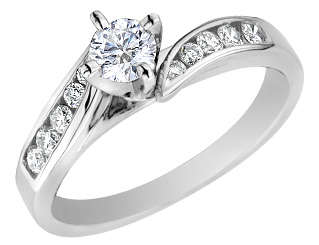 1.20Cts Real Natural White Diamond Engagement Solitaire Ring