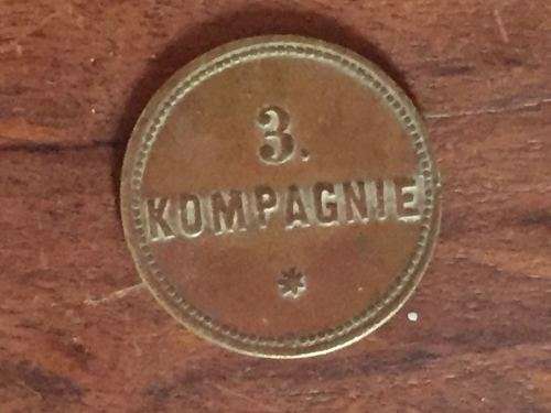 Kompagnie 1 Mark Brass Token - Low R1 Start