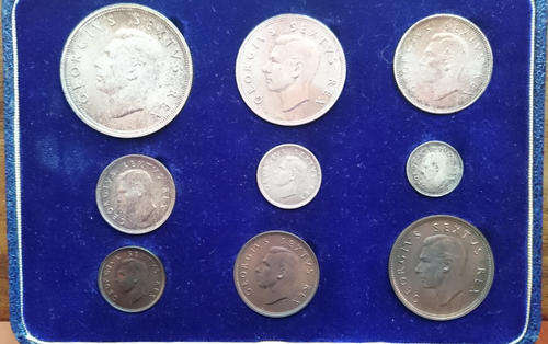 1952 SA Short Proof Set in Original SA Mint Box Only Mintage 3500 - R1 Start