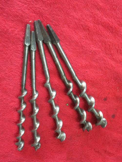 Antique augers total 5