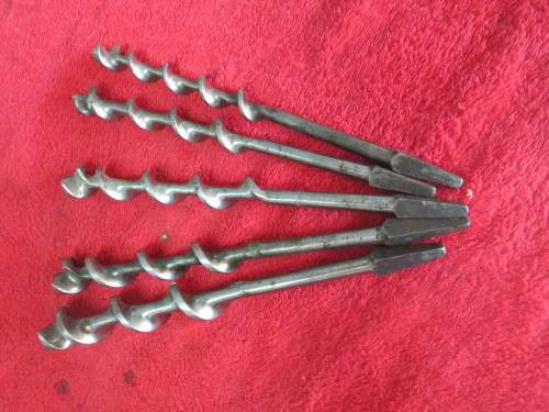 Antique augers total 5
