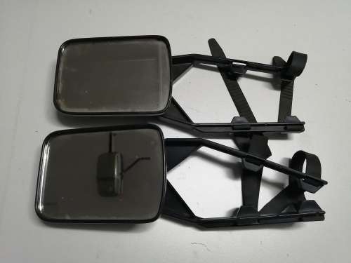 Pair of detachable side mirrors for towing