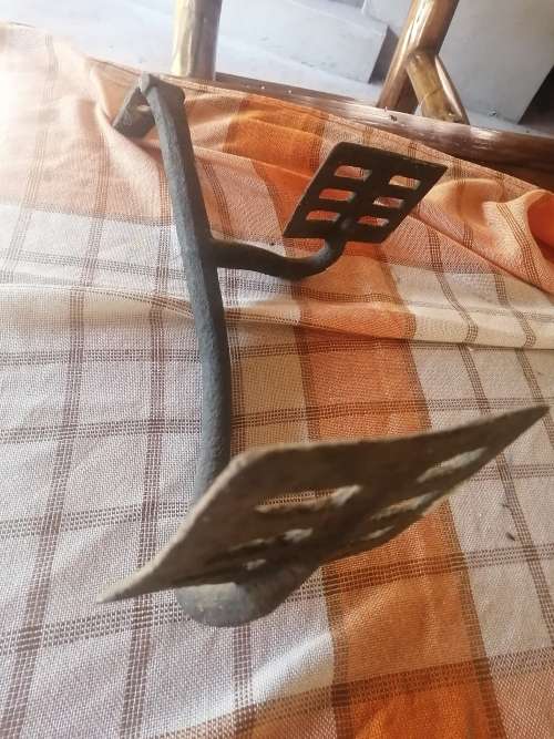 Antique horse cart steel step