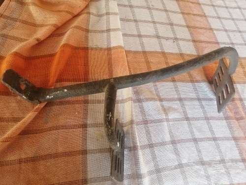 Antique horse cart steel step