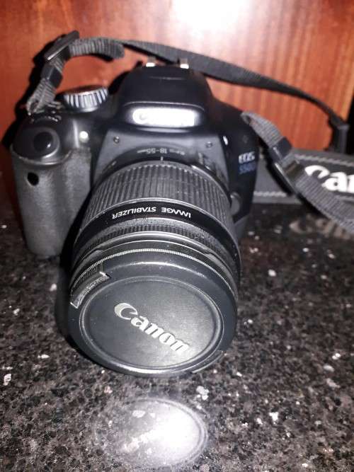 Canon EOS 550D camera with 18-55mm lens