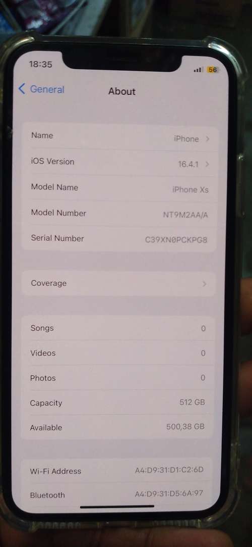 Free Shipping, Pre-Owned iPhone XS, 5G LTE, 4GB RAM, 512GB, iCloud Clean, Mint Condition