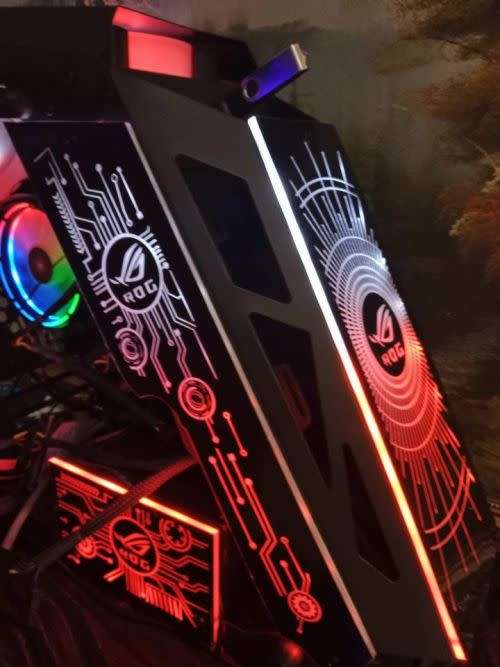 Mining Rig/ Gaming,i7 7700 7th, 24GB, 250GB SSD, RX 580 8GB GPU, 2TB, RGB Fan, 650, Dell 20` Monitor