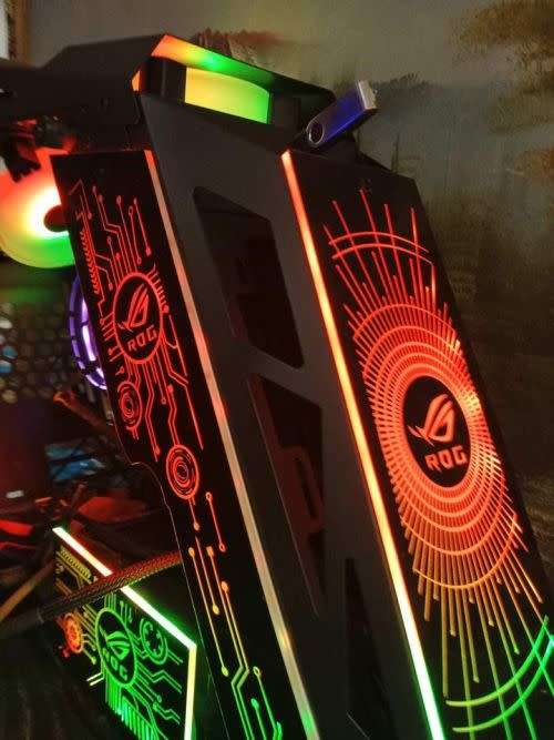 Mining Rig/ Gaming,i7 7700 7th, 24GB, 250GB SSD, RX 580 8GB GPU, 2TB, RGB Fan, 650, Dell 20` Monitor